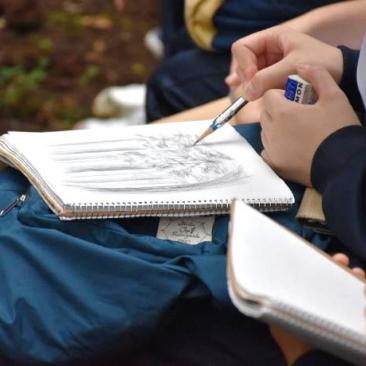 FSCジャパン 橘学苑デザイン美術コースの森林学習に参加